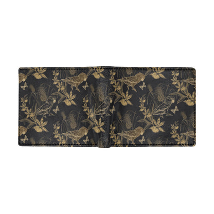 Parakeet Pattern Print Design A05 Men's ID Card Wallet