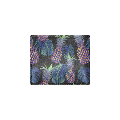 Pineapple Pattern Print Design PP04 Men's ID Card Wallet