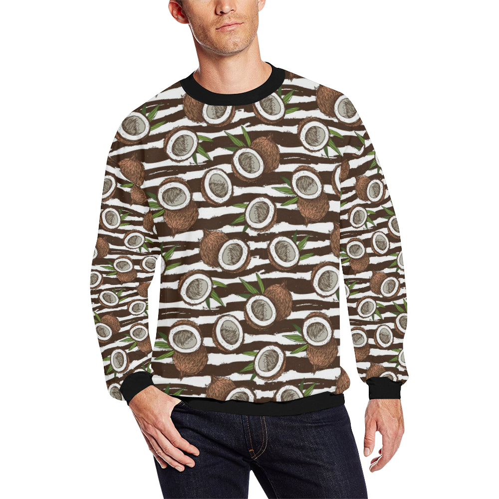 Coconut Pattern Print Design CN04 Men Long Sleeve Sweatshirt