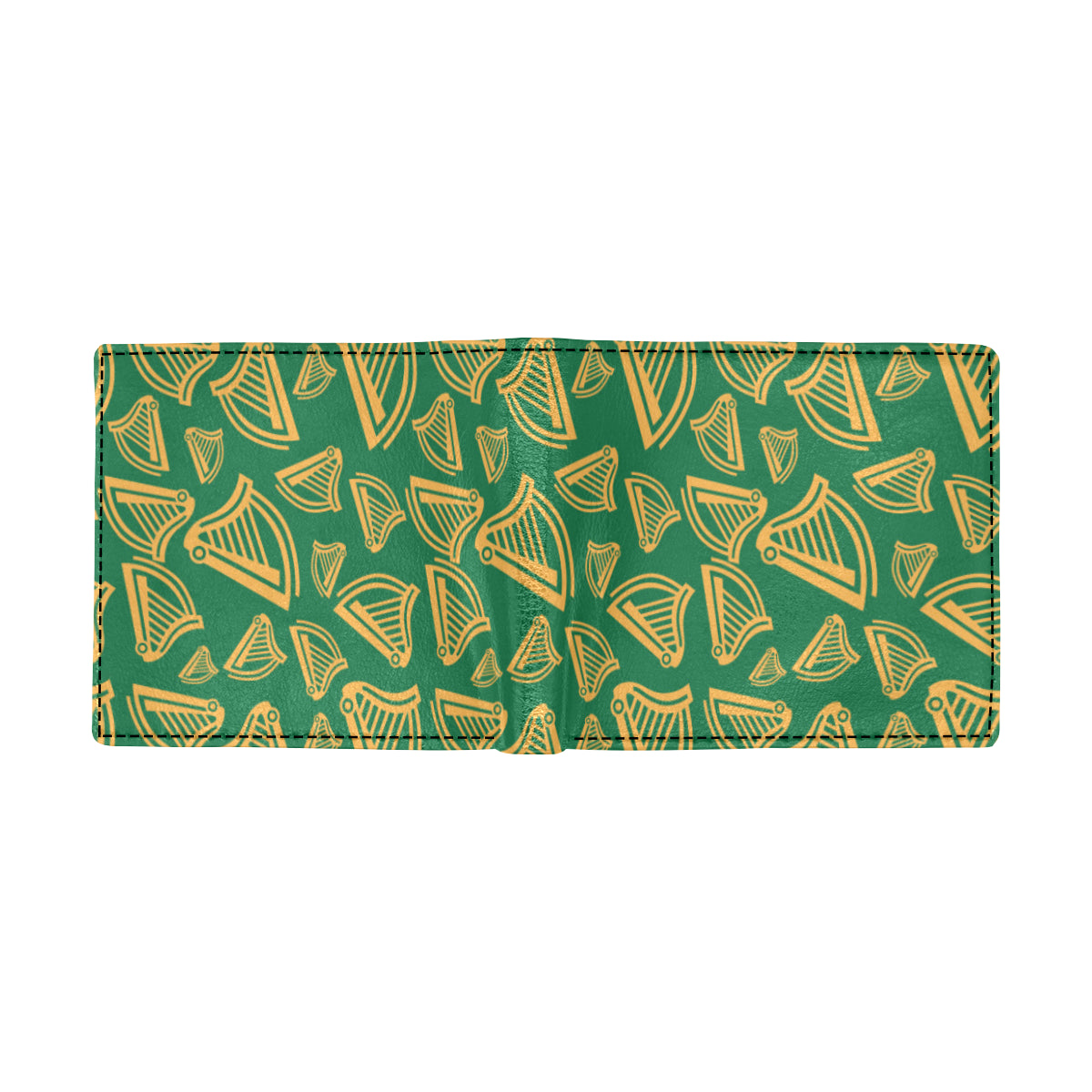 Harp Pattern Print Design 03 Men's ID Card Wallet
