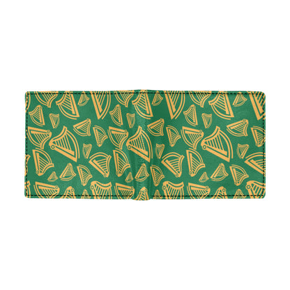 Harp Pattern Print Design 03 Men's ID Card Wallet