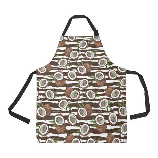 Coconut Pattern Print Design CN04 Apron with Pocket