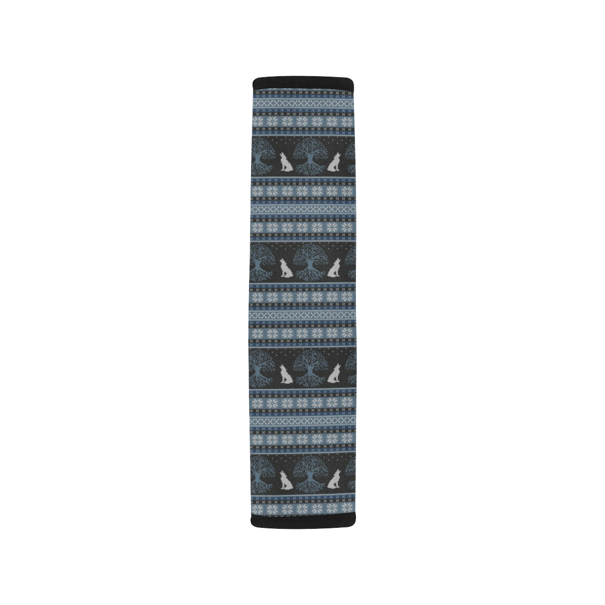 Wolf Tree of Life Knit Design Print Car Seat Belt Cover
