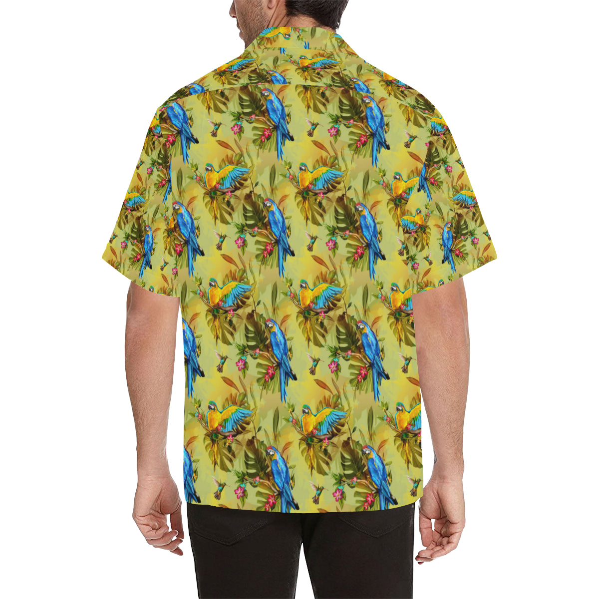 Parrot Pattern Print Design A02 Men's Hawaiian Shirt
