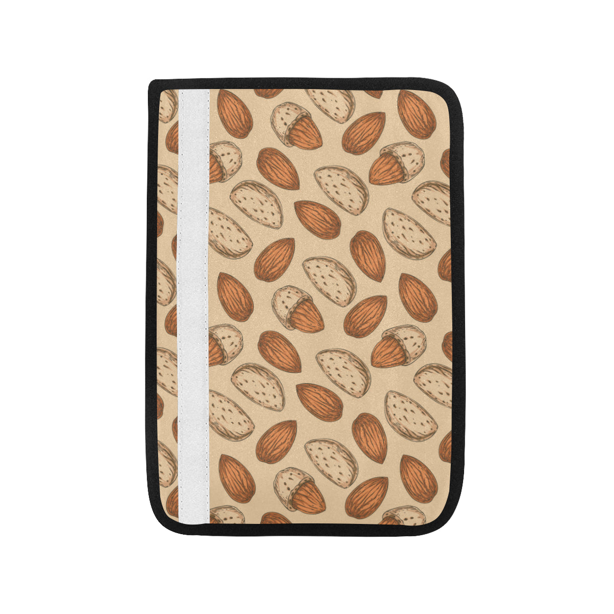 Almond Pattern Print Design 04 Car Seat Belt Cover