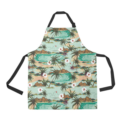 Pacific island Pattern Print Design A03 Apron with Pocket