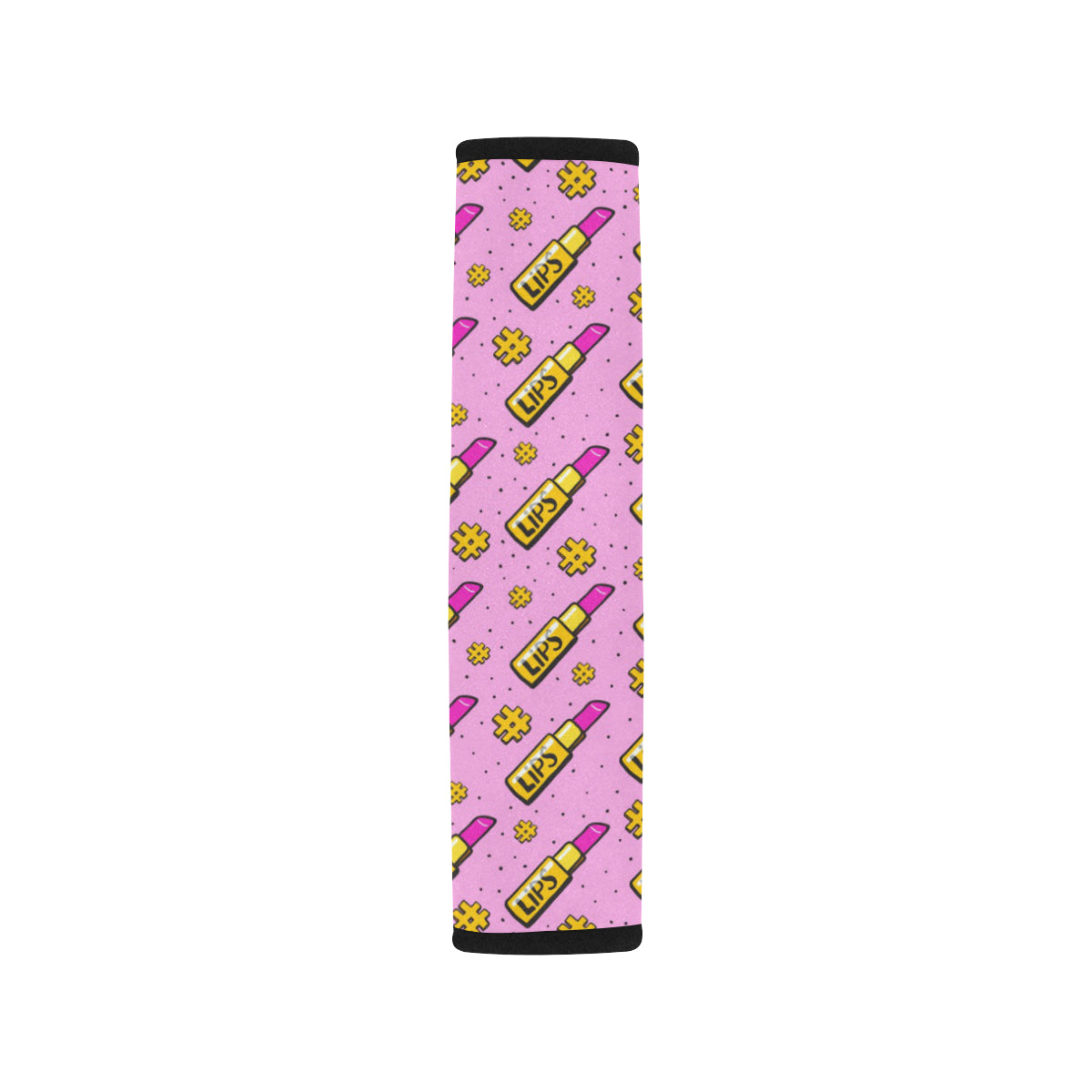 Lipstick Pattern Print Design LT03 Car Seat Belt Cover