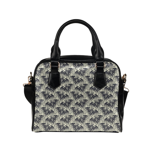 Bat Tribal Pattern Print Design 06 Shoulder Handbag