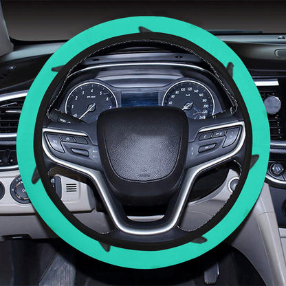 Shark Fin Pattern Steering Wheel Cover with Elastic Edge