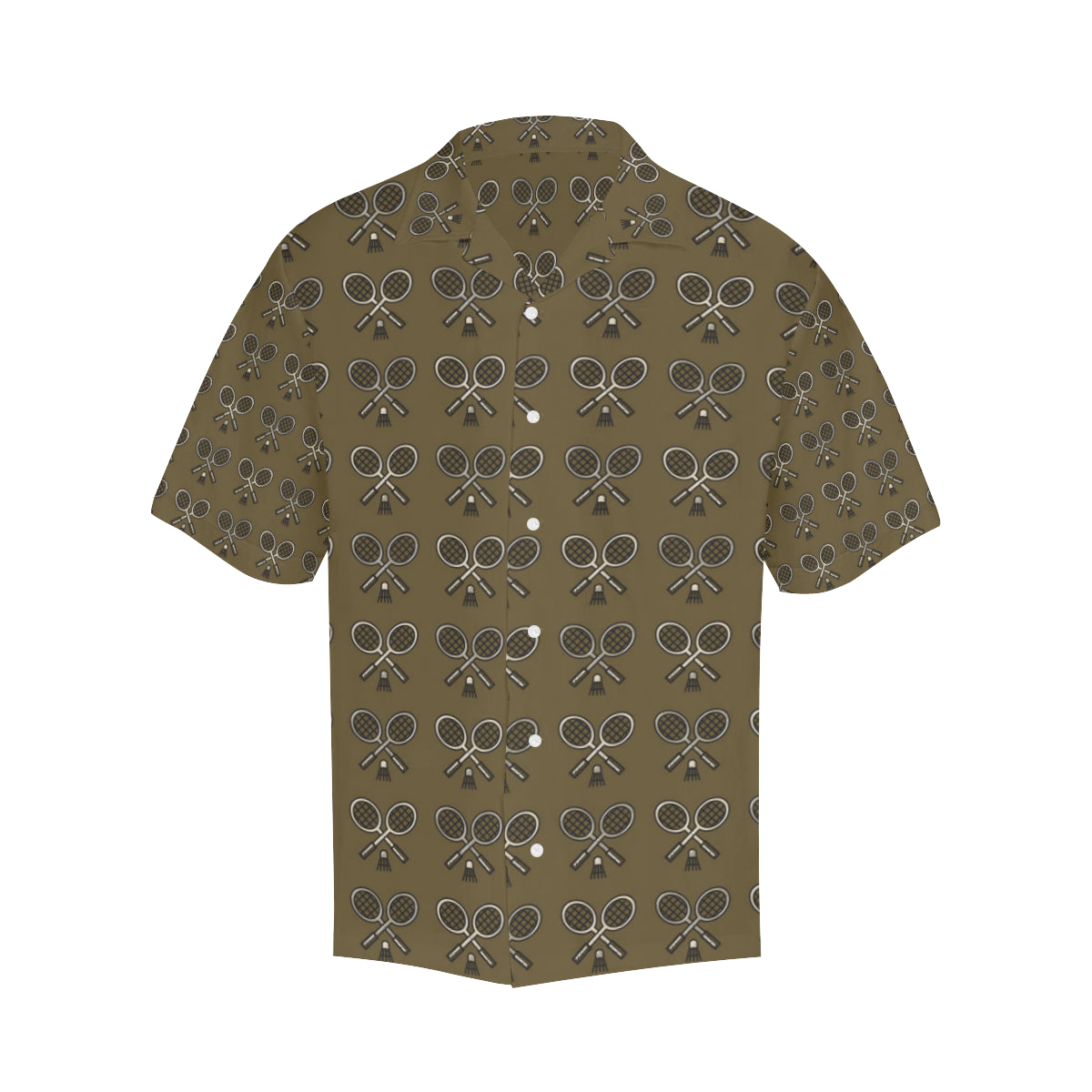 Badminton Pattern Print Design 07 Men's Hawaiian Shirt
