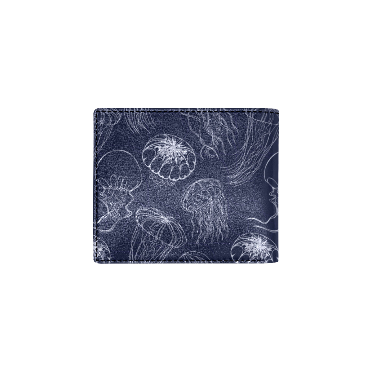 Jellyfish Pattern Print Design 05 Men's ID Card Wallet