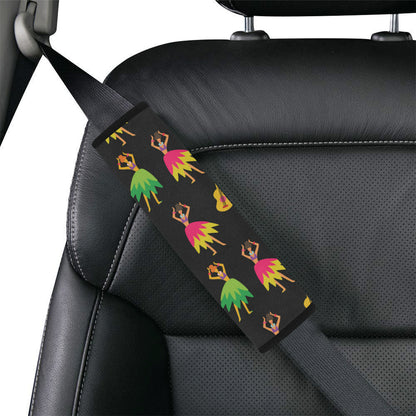 Hula Dancers Hawaiian Girl Pattern Print Design 03 Car Seat Belt Cover