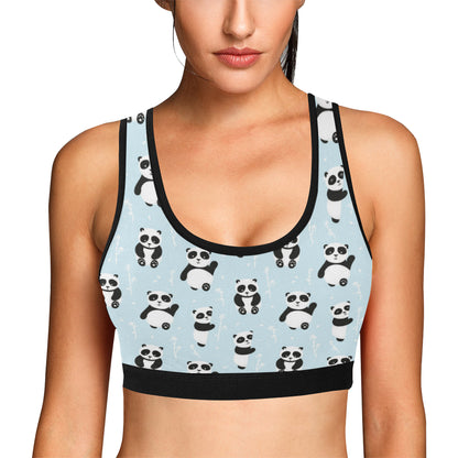Panda Pattern Print Design A01 Sports Bra
