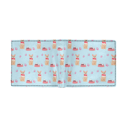 Chihuahua Pattern Print Design 05 Men's ID Card Wallet