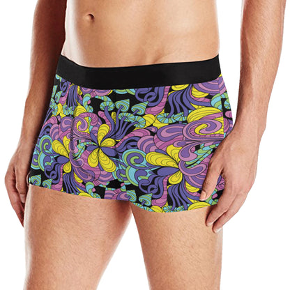 Psychedelic Pattern Print Design A04 Men's Boxer Briefs
