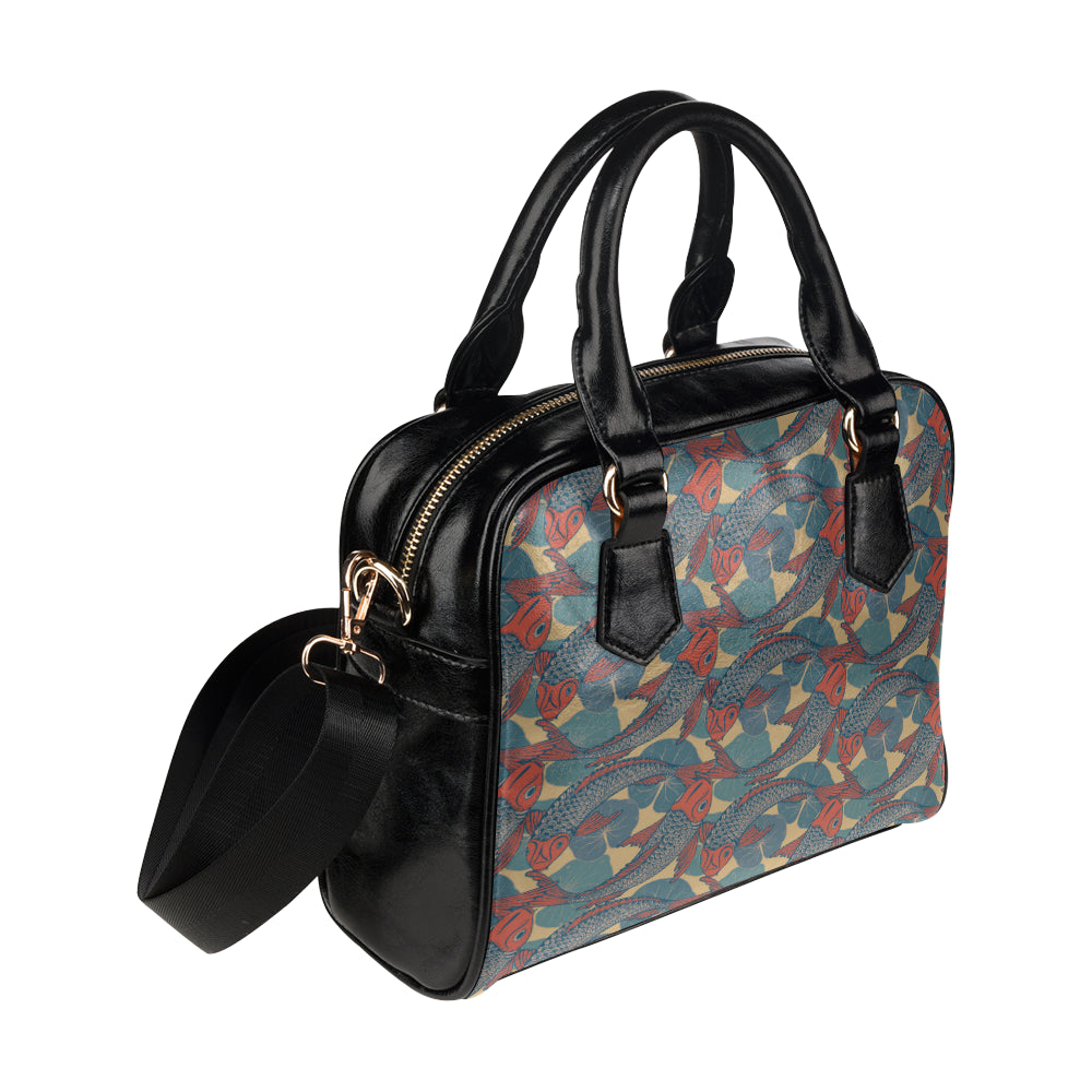 Pisces Pattern Print Design A01 Shoulder Handbag