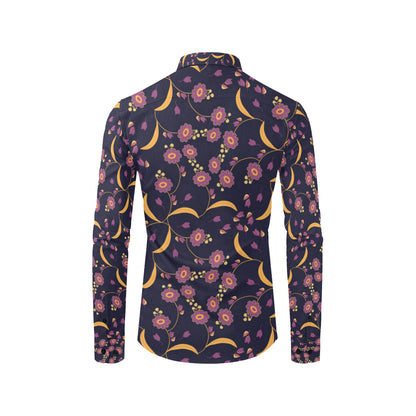 Anemone Pattern Print Design AM012 Men's Long Sleeve Shirt