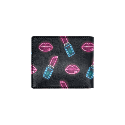 Lipstick Color Neon Pattern Print Design 03 Men's ID Card Wallet