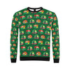 Camper Camping Christmas Themed Print Men Long Sleeve Sweatshirt