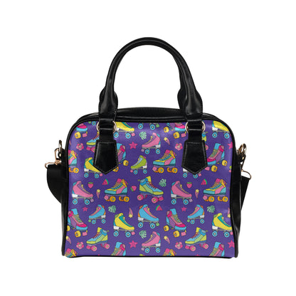 Roller skate Colorful Pattern Print Design A05 Shoulder Handbag