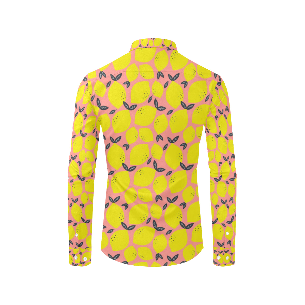 Lemon Pattern Print Design LM03 Men's Long Sleeve Shirt