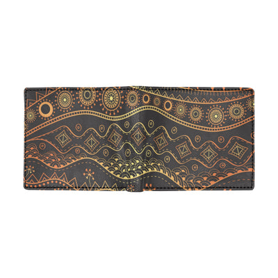 Gold African Design Men's ID Card Wallet