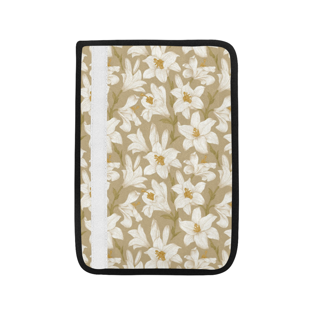 Lily Pattern Print Design LY07 Car Seat Belt Cover