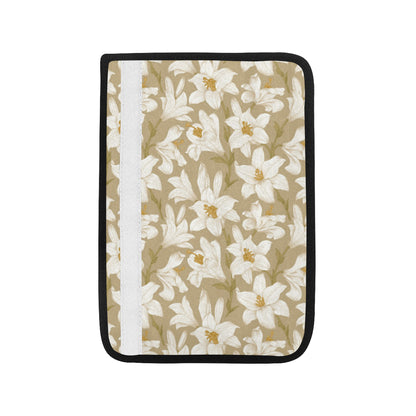 Lily Pattern Print Design LY07 Car Seat Belt Cover