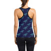 Sea Turtle Pattern Print Design T04 Women's Racerback Tank Top