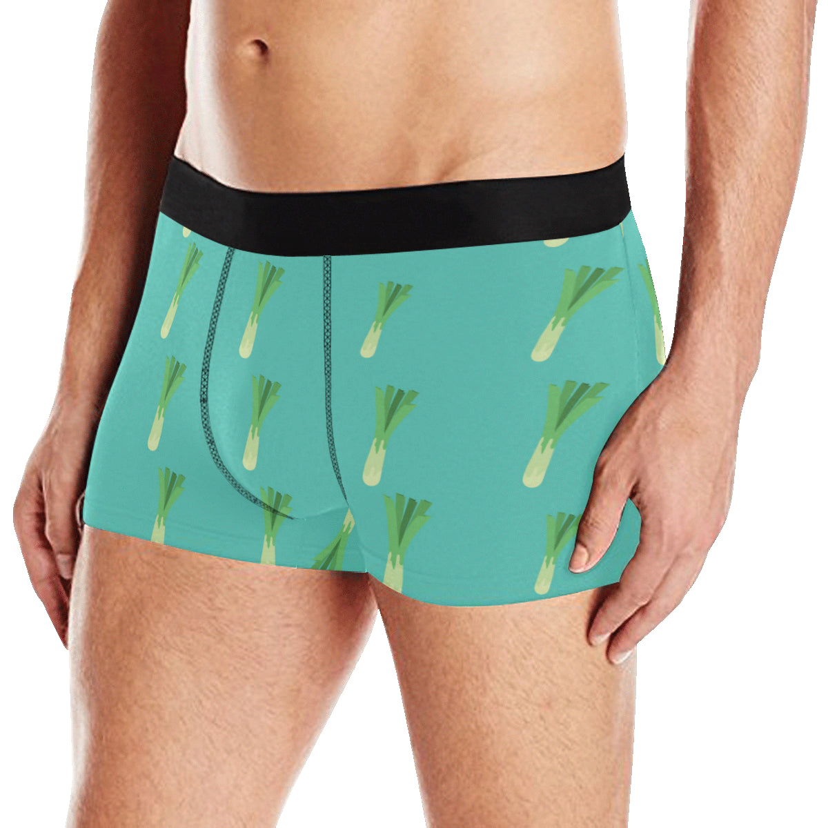 Leek Pattern Print Design 01 Men's Boxer Briefs