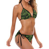 Palm Leaves Pattern Print Design PL07 Bikini