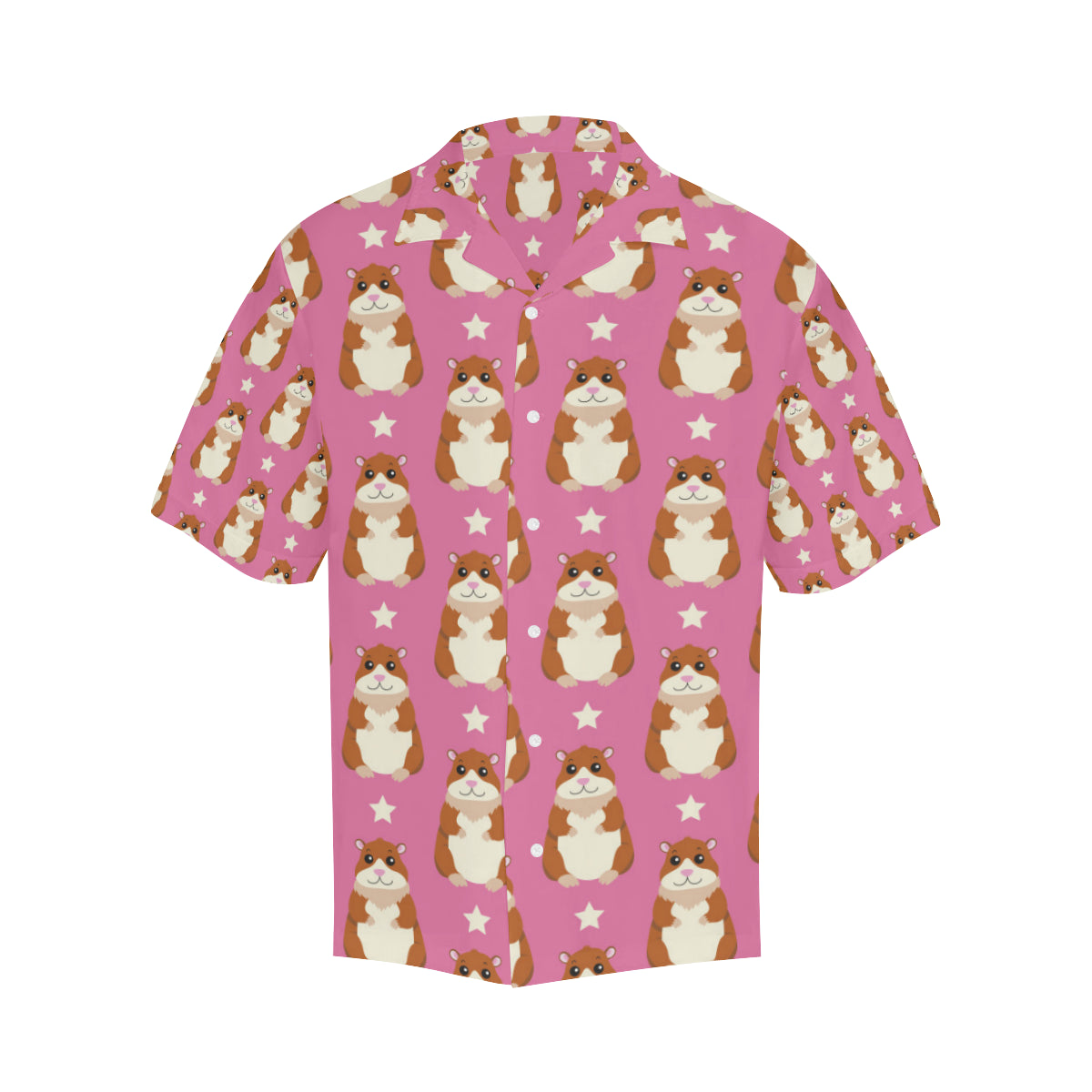 Hamster Cute Pattern Print Design 02 Men's Hawaiian Shirt