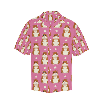 Hamster Cute Pattern Print Design 02 Men's Hawaiian Shirt