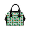 Alien UFO Pattern Print Design 04 Shoulder Handbag