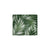 White Green Tropical Palm Leaves Men's ID Card Wallet