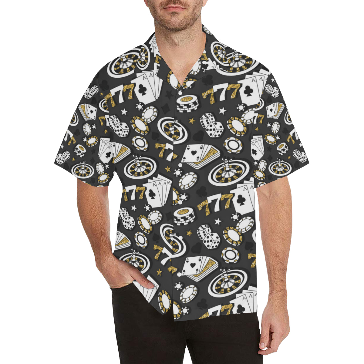 Casino Pattern Print Design 05 Men's Hawaiian Shirt