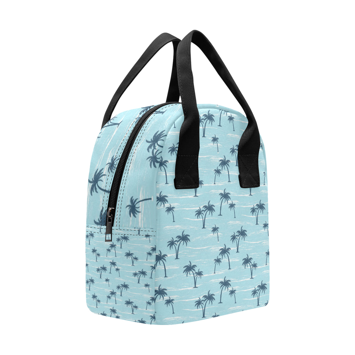 Palm Tree Pattern Print Design PT04 Insulated Lunch Bag