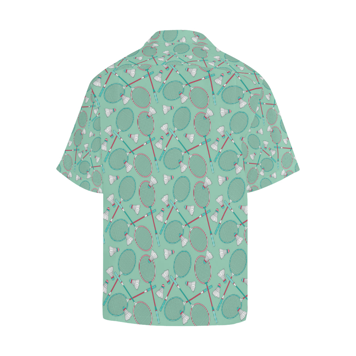 Badminton Pattern Print Design 05 Men's Hawaiian Shirt