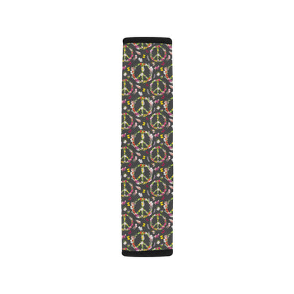 Peace Sign flowers Design Print Car Seat Belt Cover
