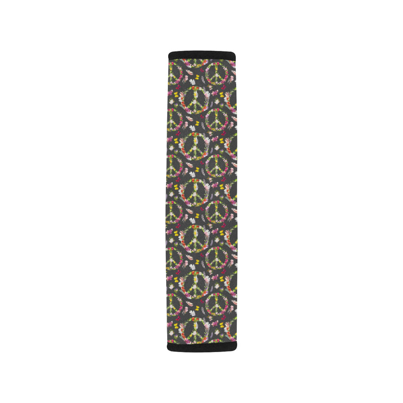 Peace Sign flowers Design Print Car Seat Belt Cover