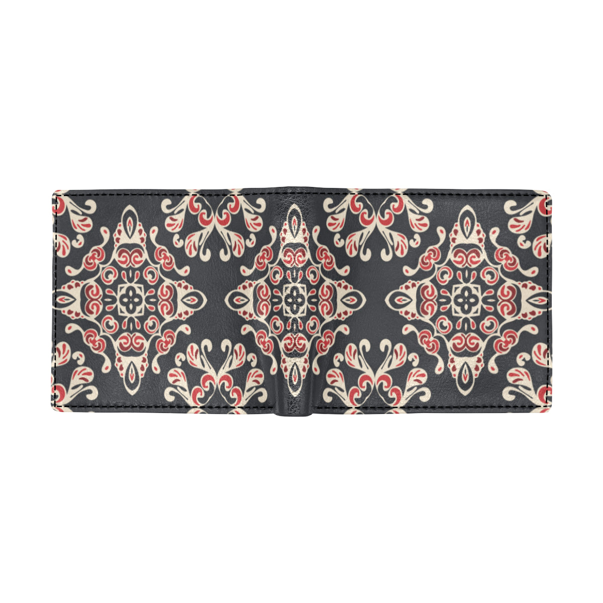 Medallion Pattern Print Design 01 Men's ID Card Wallet