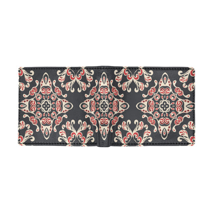 Medallion Pattern Print Design 01 Men's ID Card Wallet
