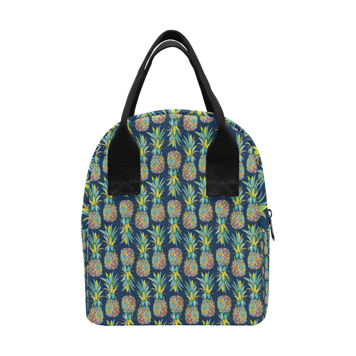 Pineapple Color Art Insulated Lunch Bag
