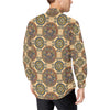 Calendar Aztec Pattern Print Design 02 Men's Long Sleeve Shirt