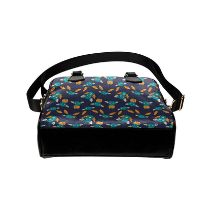 Bat Pattern Print Design 07 Shoulder Handbag