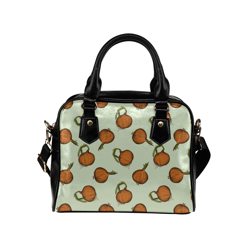 Onion Pattern Print Design A05 Shoulder Handbag