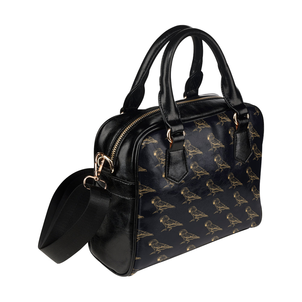 Parakeet Pattern Print Design A04 Shoulder Handbag