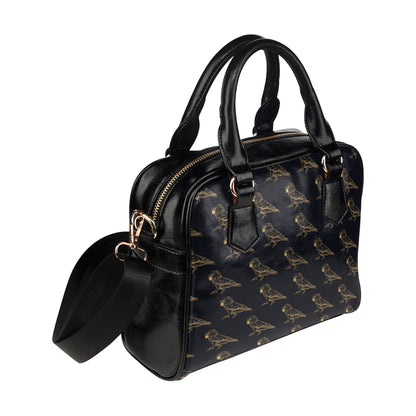 Parakeet Pattern Print Design A04 Shoulder Handbag