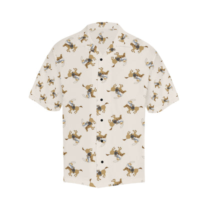 Cowboy Pattern Print Design 01 Men's Hawaiian Shirt