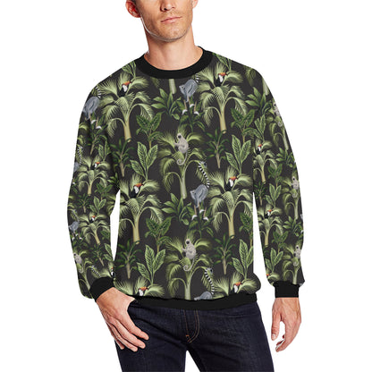 Rainforest Pattern Print Design RF05 Men Long Sleeve Sweatshirt